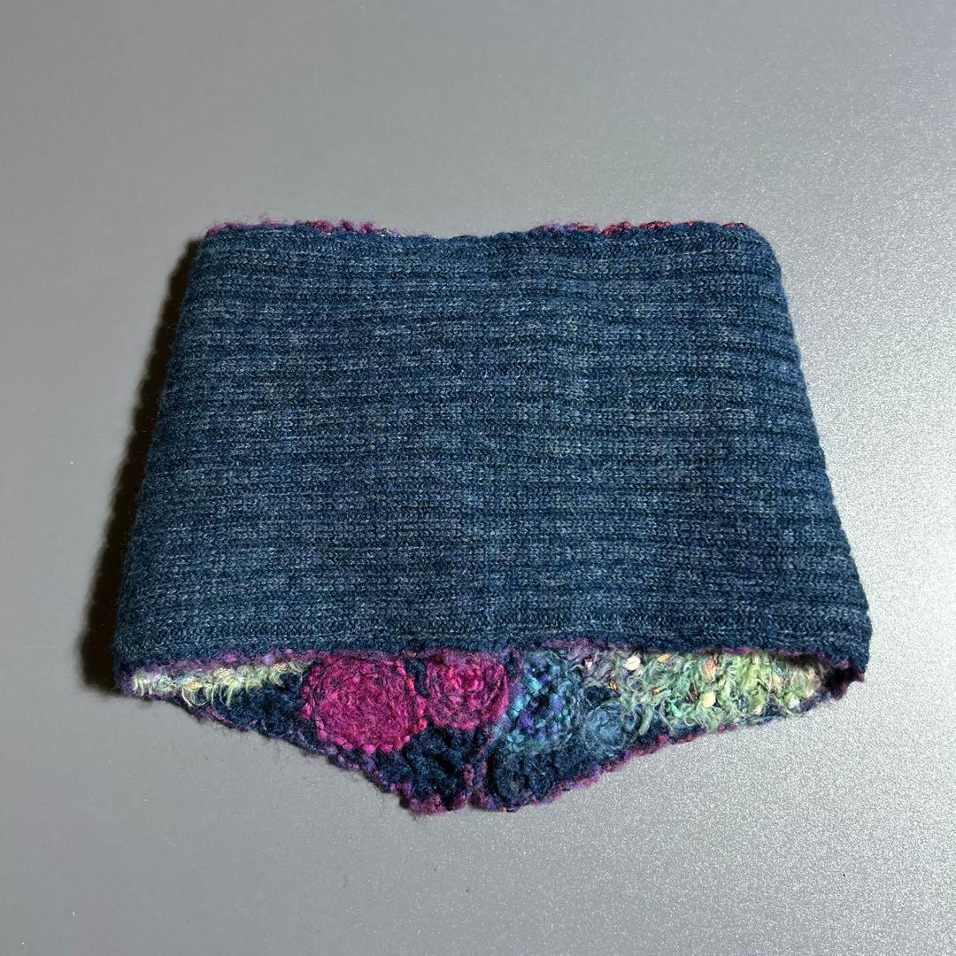 M.&KYOKO エムアンドキョウコ リバーシブル　マフラー　ネックウォーマー