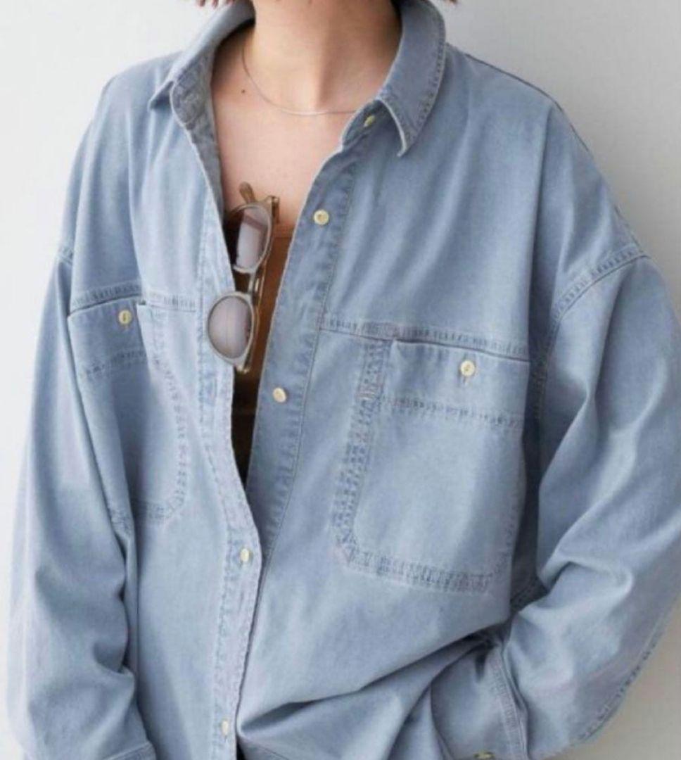 ⭐美品⭐Spick and Span ブリーチデニムルーズシャツ