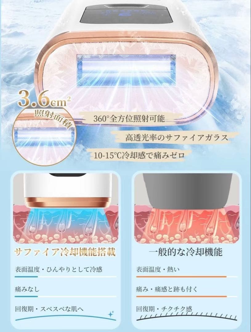 Sarlisi 脱毛器 LCDディスプレイ付き