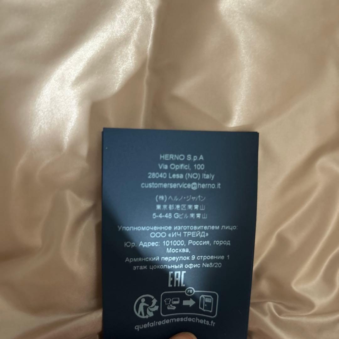 HERNO❤︎ナイロンウルトラライト＆ニューレディ フェイクファー ジャケット38