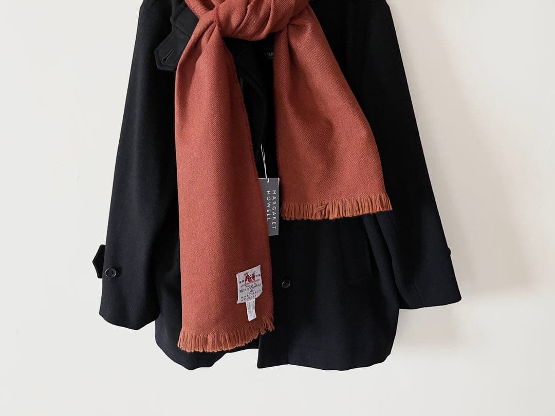 限定品 マーガレットハウエル×フォックスブラザーズ カシミヤウールマフラー 5万