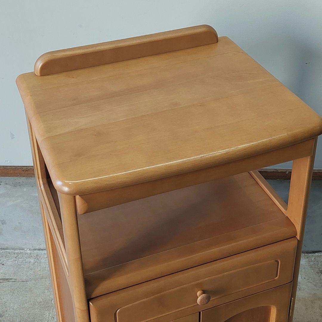 Karimoku カリモク ナチュラルウッド 天然木 電話台 ファックス台