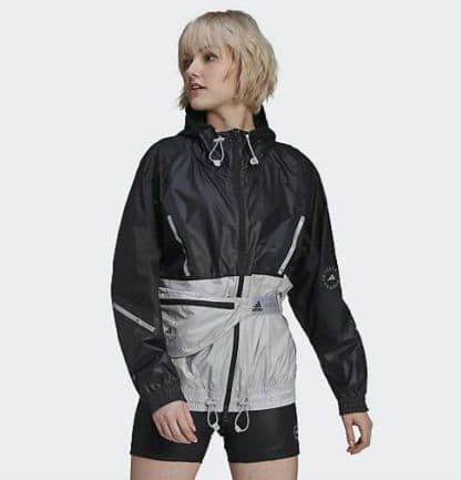 【未使用近】アディダス　ステラマッカートニー　ウエストポーチ付　パーカー 完売品