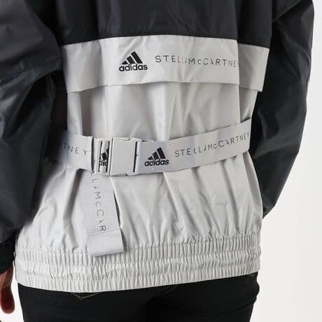 【未使用近】アディダス　ステラマッカートニー　ウエストポーチ付　パーカー 完売品
