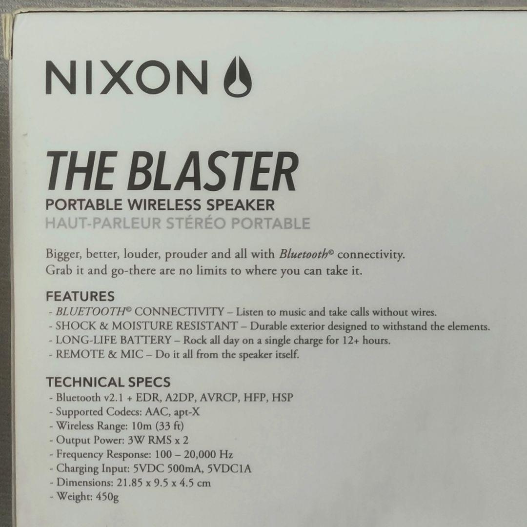 【新品•正規品】NIXON(ニクソン)ブラスター ワイヤレススピーカー
