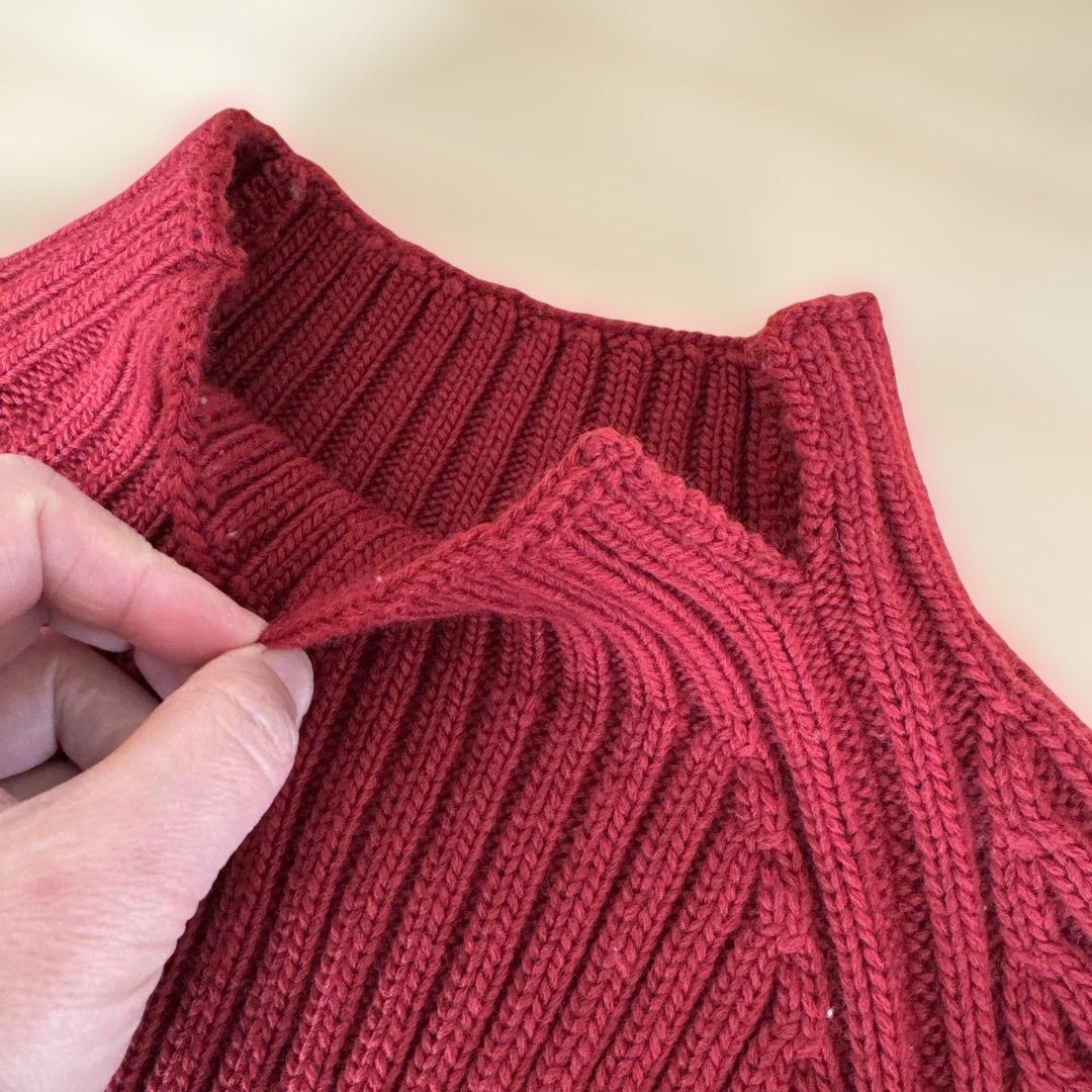 homspun ホームスパン ラムリブハイネックプルオーバー