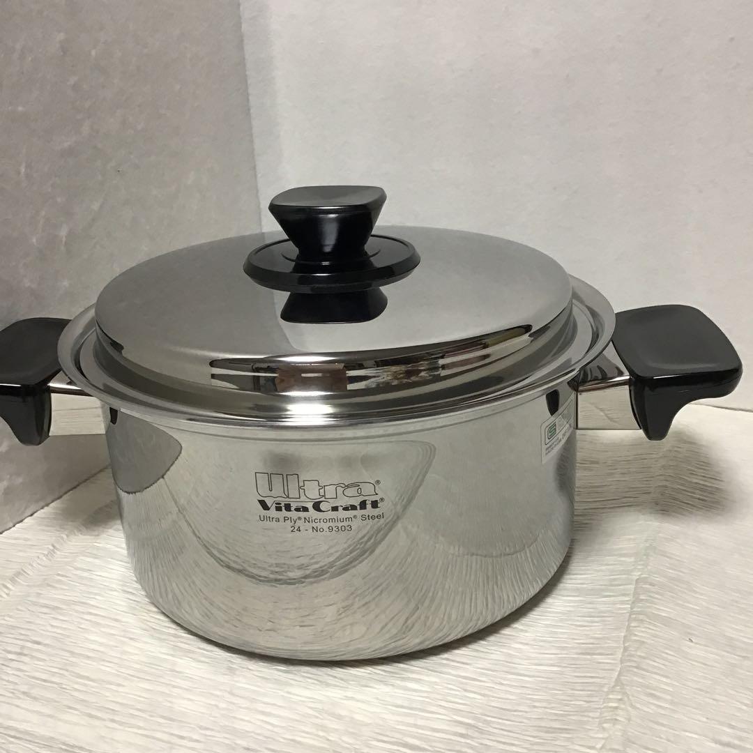 ［未使用］ビタクラフト ウルトラ 両手鍋　３Ｌ （ＮＯ．９３０３）