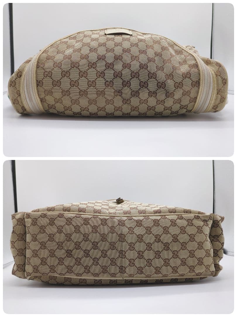 【入手困難・保存袋付】グッチ☆マザーバッグ GGキャンバス シェリーライン レア