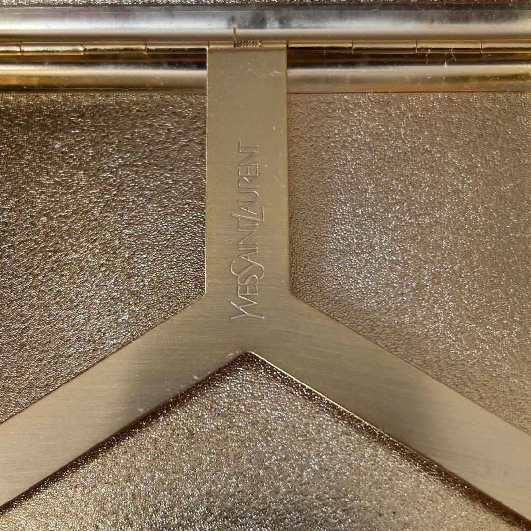 イヴサンローラン シガレットケース＋ライター＋火消 黒金 ロゴ ユニセックス美品