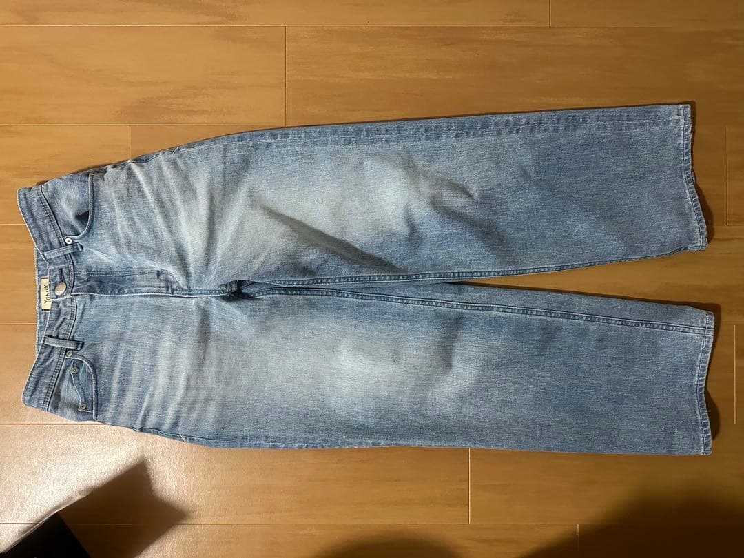 1/23限定価格！YANUKヤヌークLILITHワイドストレート サックス