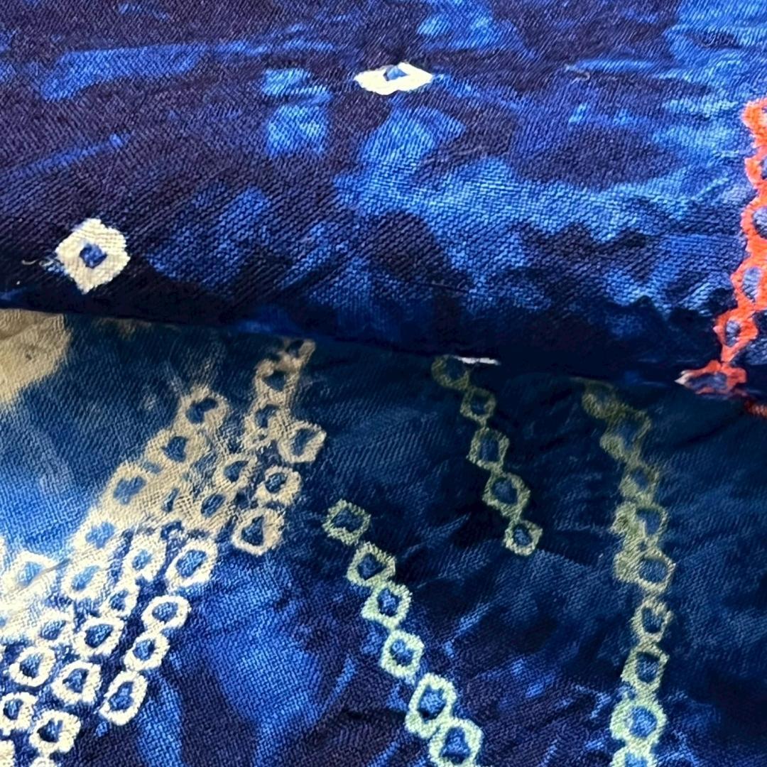 KL3188 有松鳴海絞り 浴衣 身丈153cm 夏着物 木綿