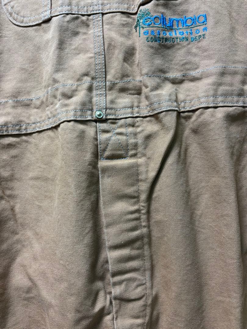 希少なコラボ&モデルサイズ46×32カーハート オーバーオール Columbia