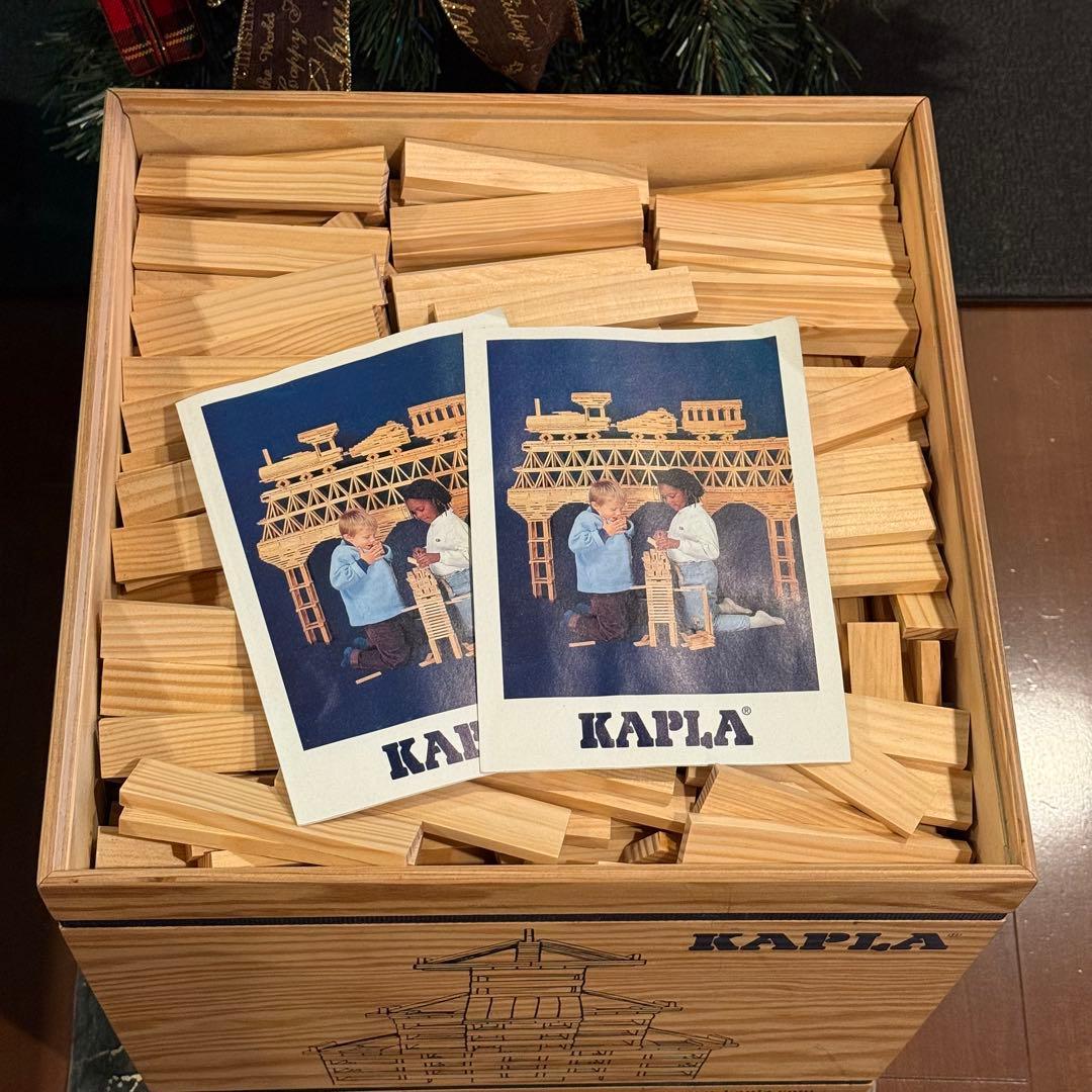 【美品】KAPLA 1000 積み木セット 収納ボックス　未使用キャスター付き