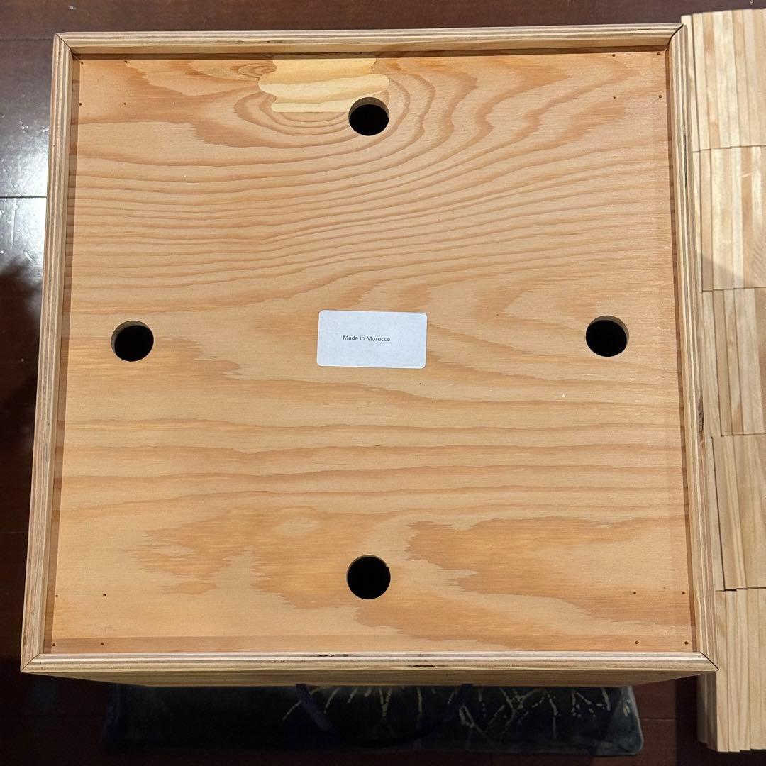 【美品】KAPLA 1000 積み木セット 収納ボックス　未使用キャスター付き