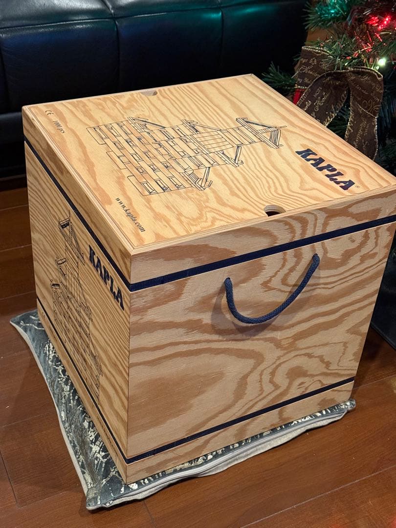 【美品】KAPLA 1000 積み木セット 収納ボックス　未使用キャスター付き