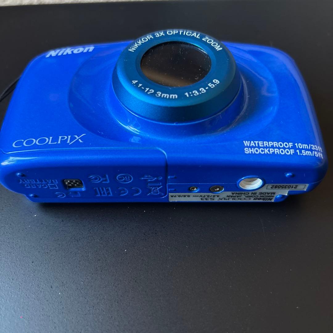 Nikon COOLPIX S33 青 防水カメラ