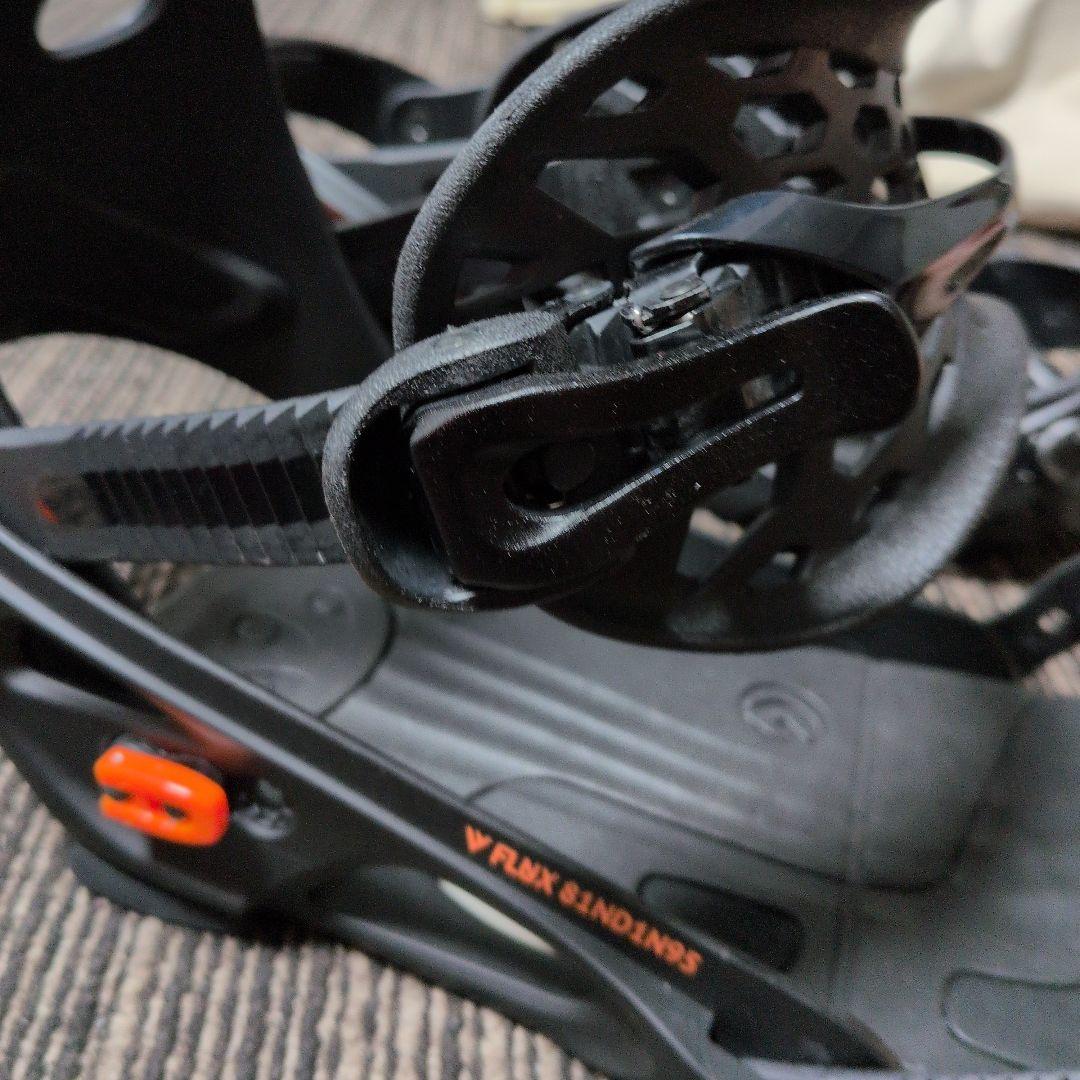 スノーボードビンディング ブラック/グレー