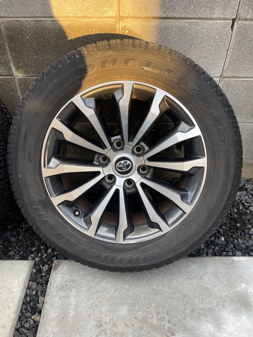 150系プラド　純正19インチホイールタイヤ4本セット