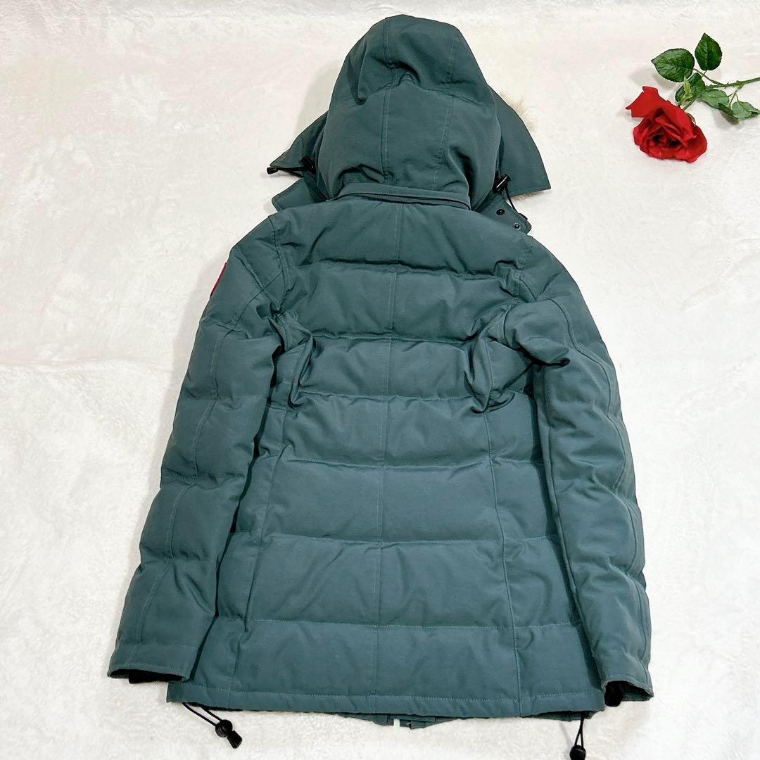 美品✨　カナダグース　ダウンジャケット　ファー　ベルビル　ライトグリーン