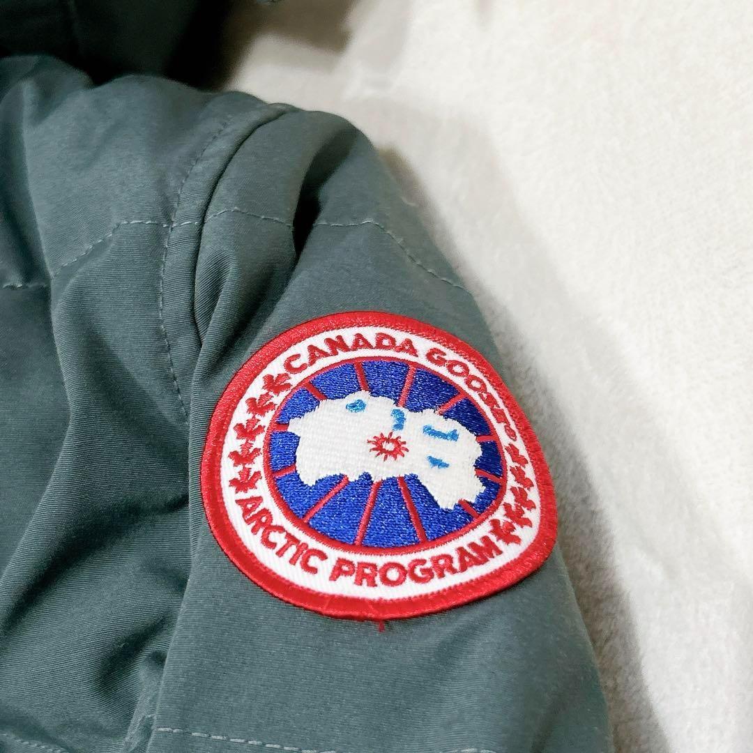 美品✨　カナダグース　ダウンジャケット　ファー　ベルビル　ライトグリーン