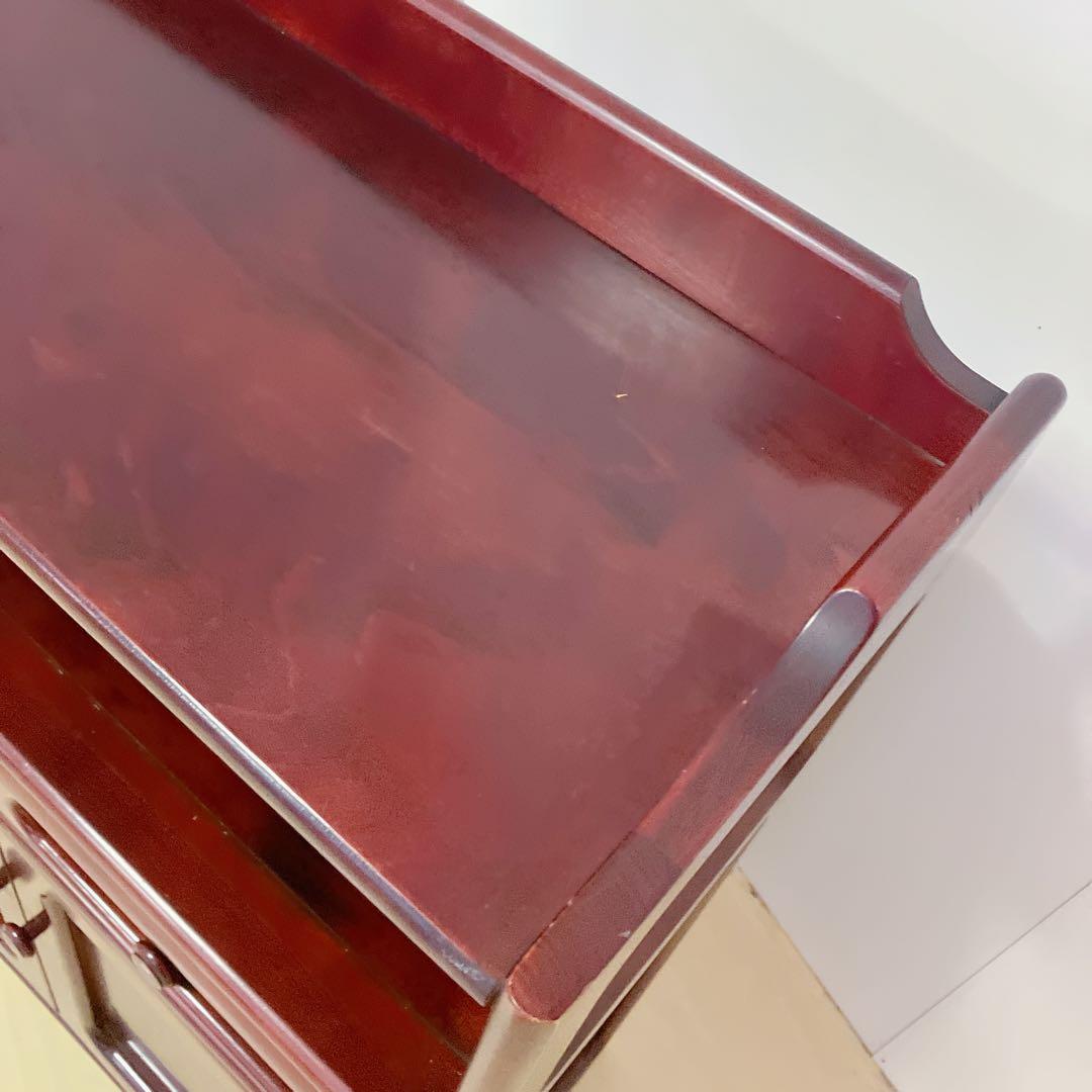 Karimoku カリモク 木製 電話台、FAX台　キャビネット飾り棚 収納