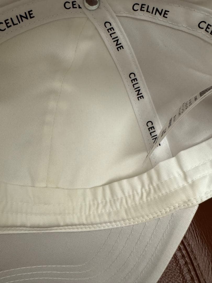 CELINE キャップ トリオンフ ホワイト M