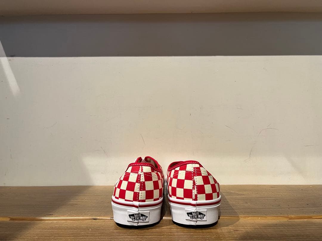 VANS AUTHENTIC checker red US正規品 赤箱 28cm