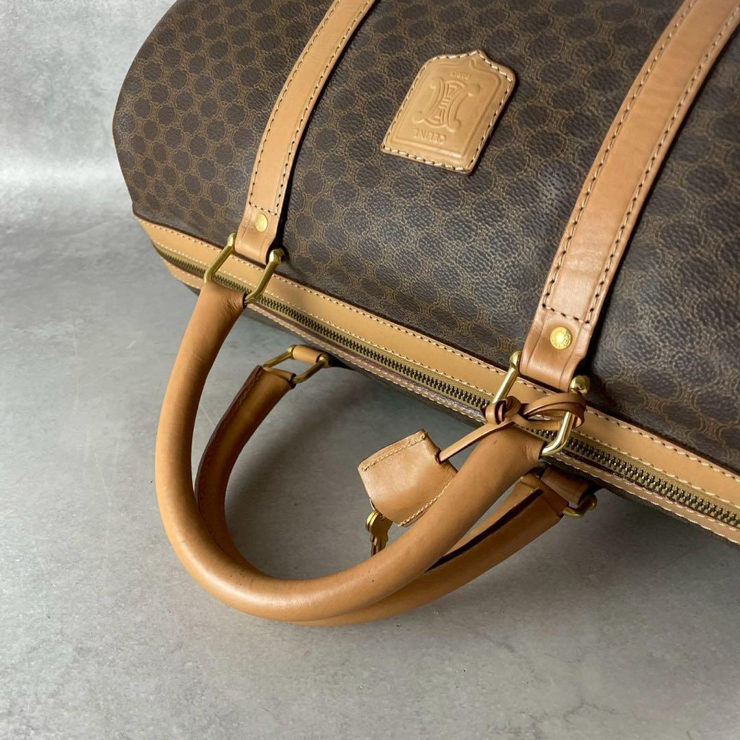 希少美品 CELINE オールド セリーヌ トリオンフ マカダム ボストンバック