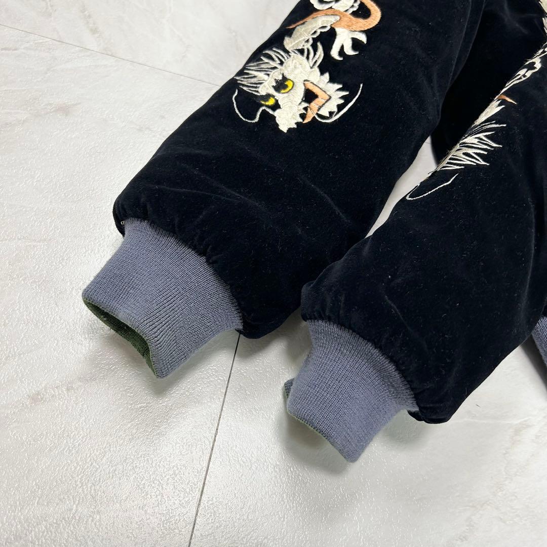 美品 テーラー東洋 M品番 ベロア 別珍 刺繍 スカジャン TALON M