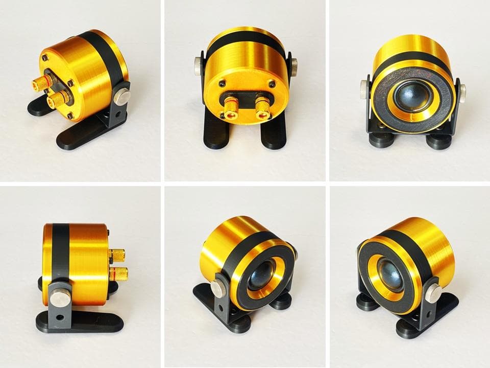 アドオン■高能率97dBホーンツイーター2個セット■ゴールドGHG01