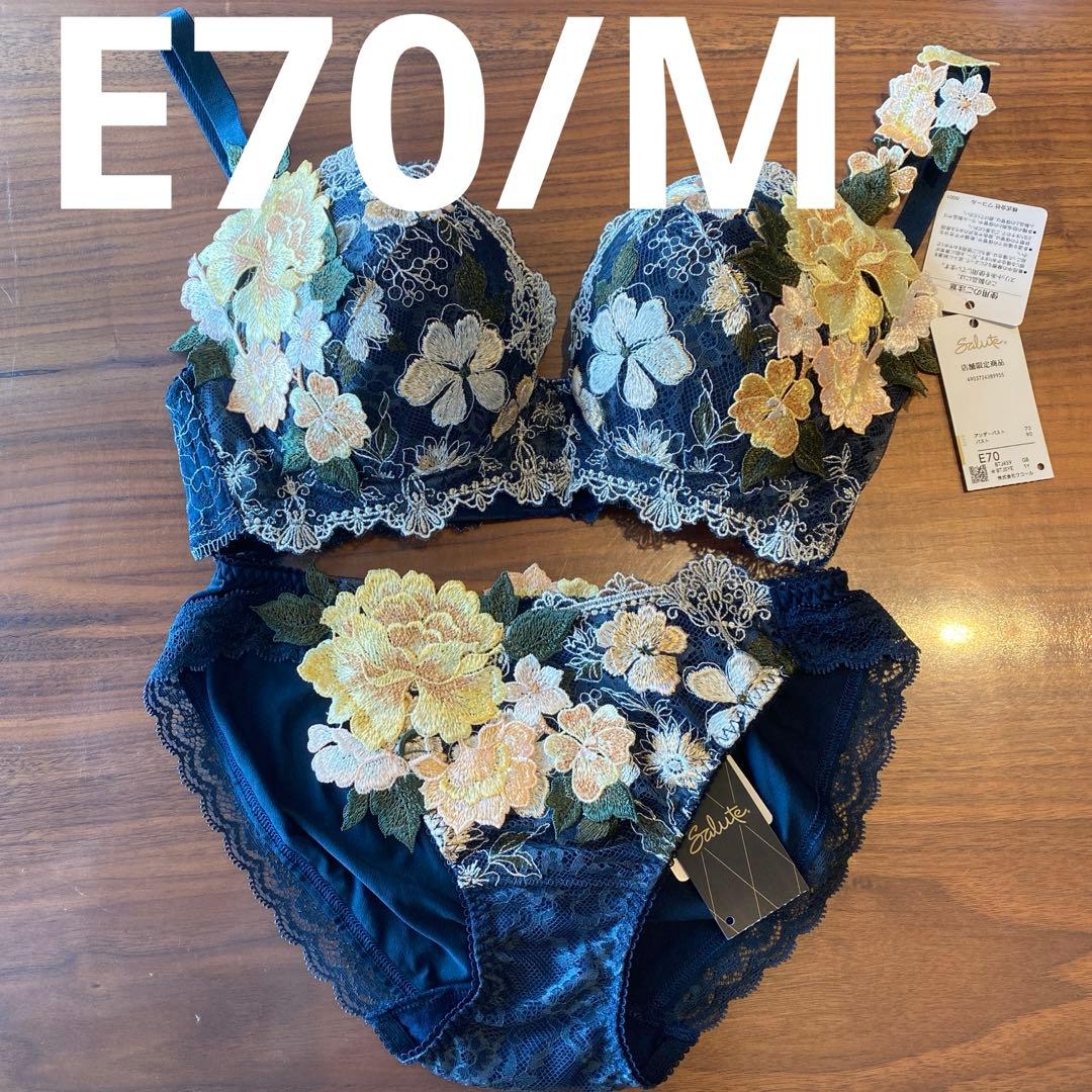 サルート 店舗限定 59G ブラジャー E70 ショーツM フォークロア