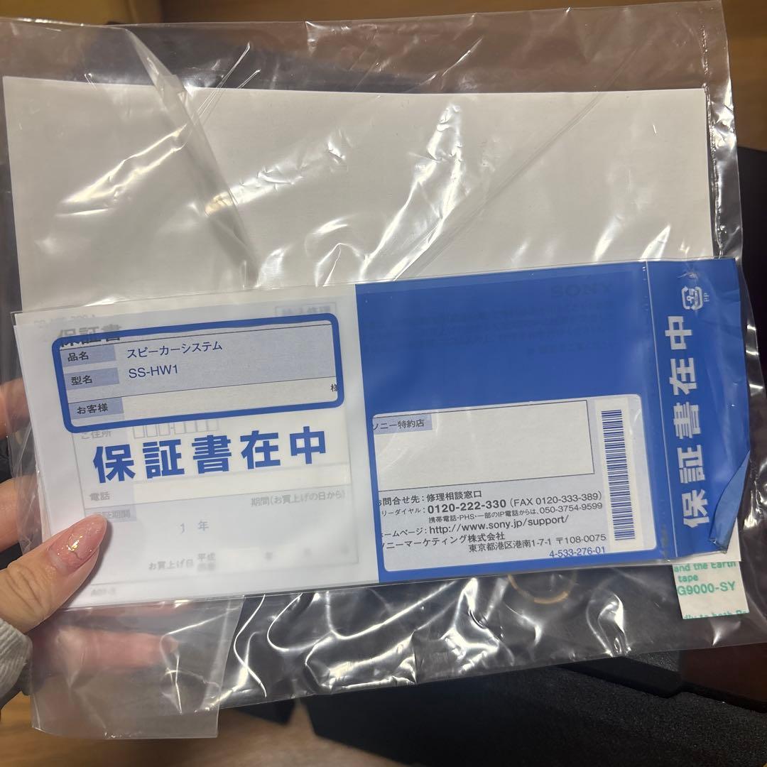 SONY スピーカーSS-HW1 (今月末まで記載)