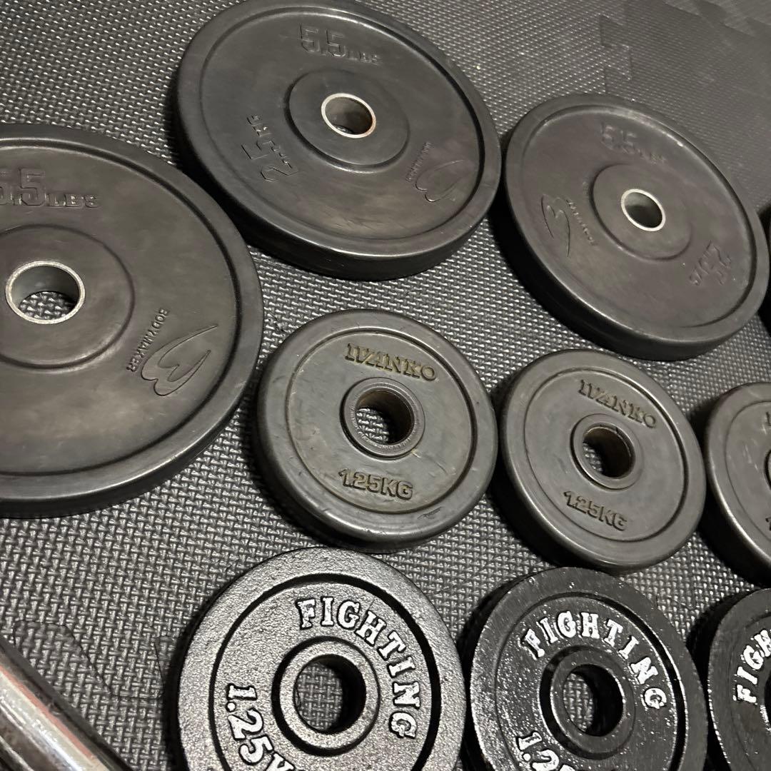 24kg ダンベルセット バーベルシャフト付き IVANKO