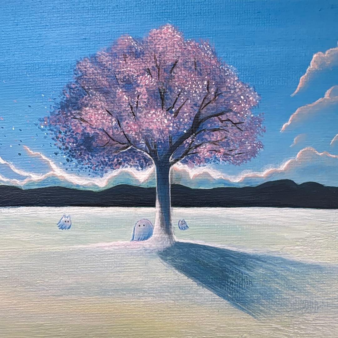 sakura アクリル画