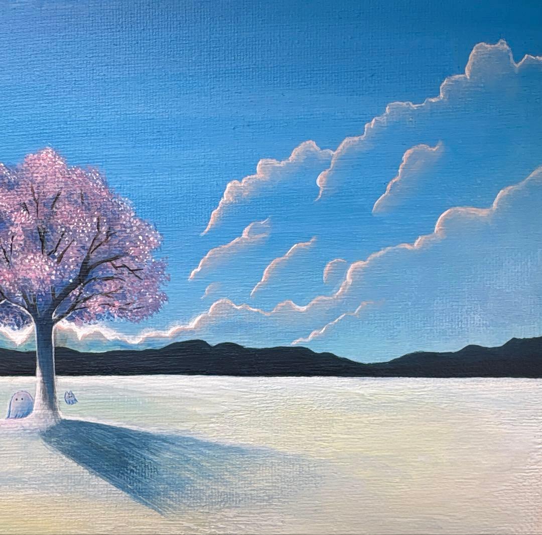 sakura アクリル画