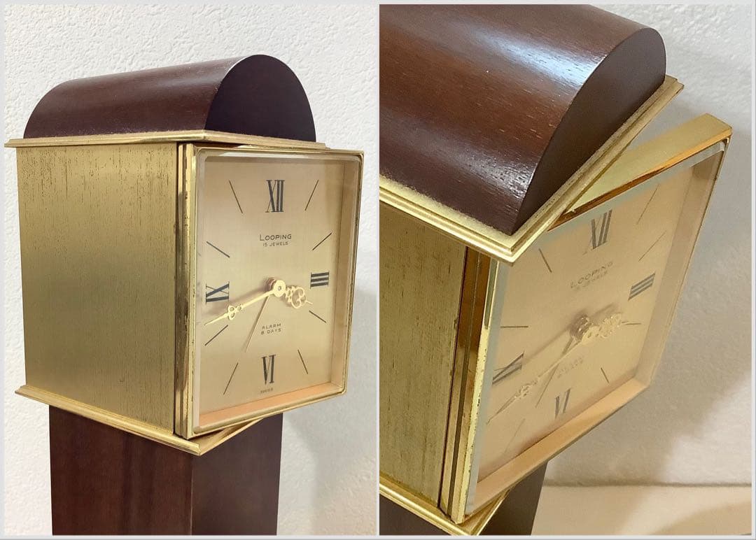 ◾️2品まとめて◾️LOOPING置時計とRhythm折りたたみアラームクロック時計