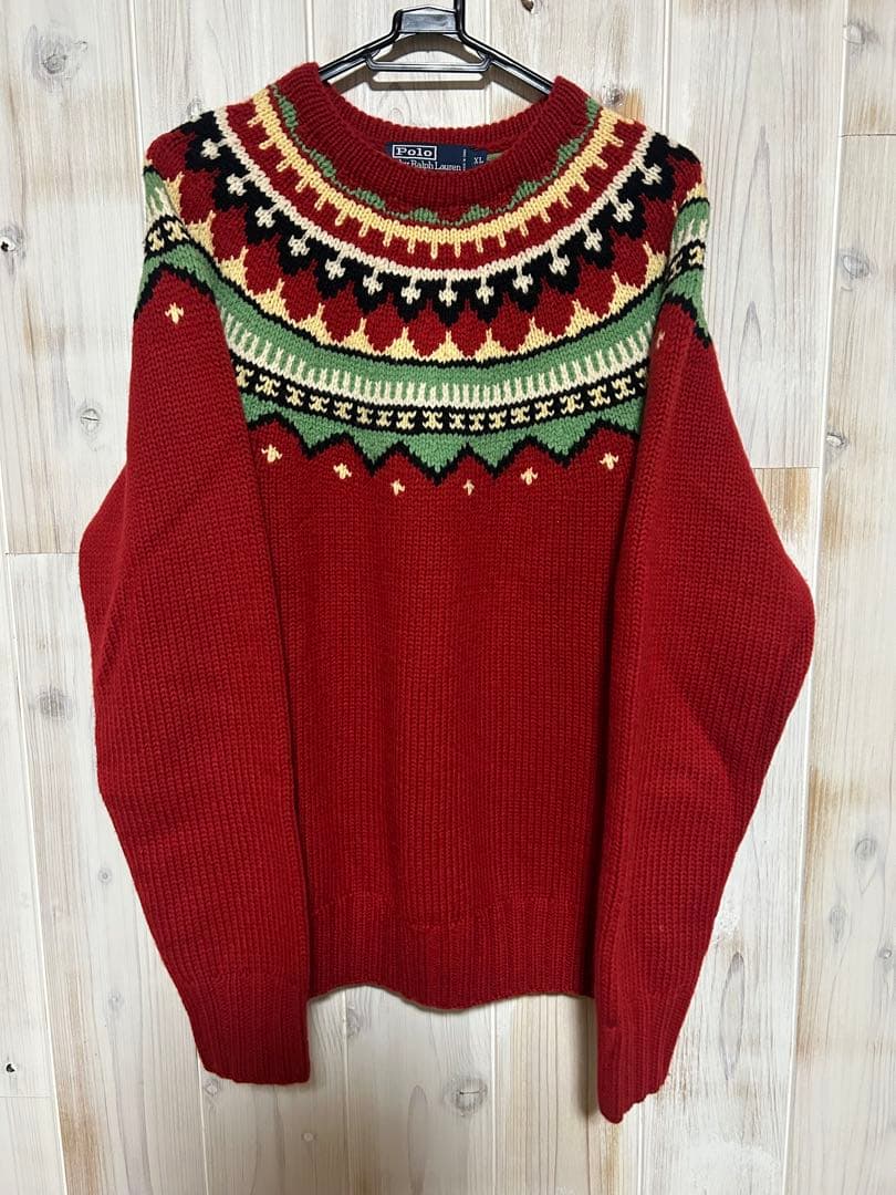 Polo by Ralph Lauren XL ハンドニットセーター