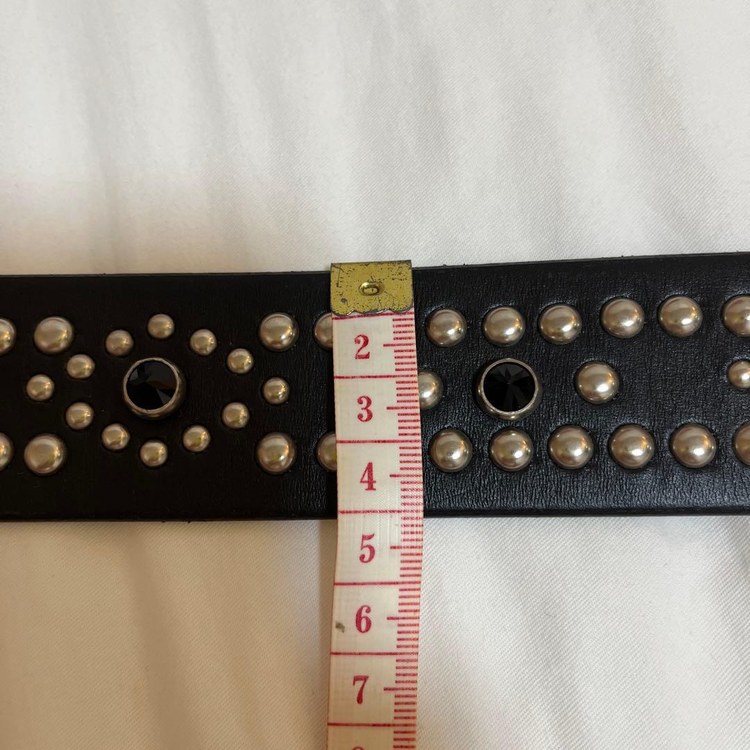 お値下げ　ポロラルフローレン　スタッズ 黒レザーベルト
