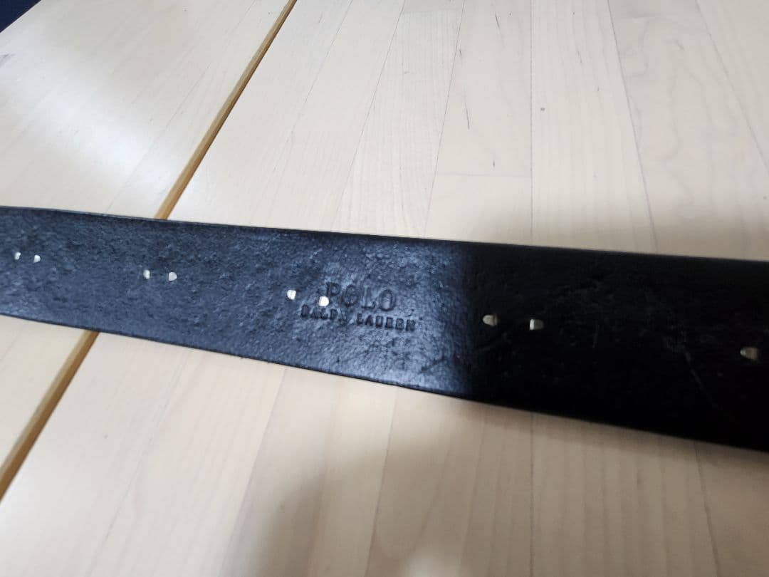 お値下げ　ポロラルフローレン　スタッズ 黒レザーベルト