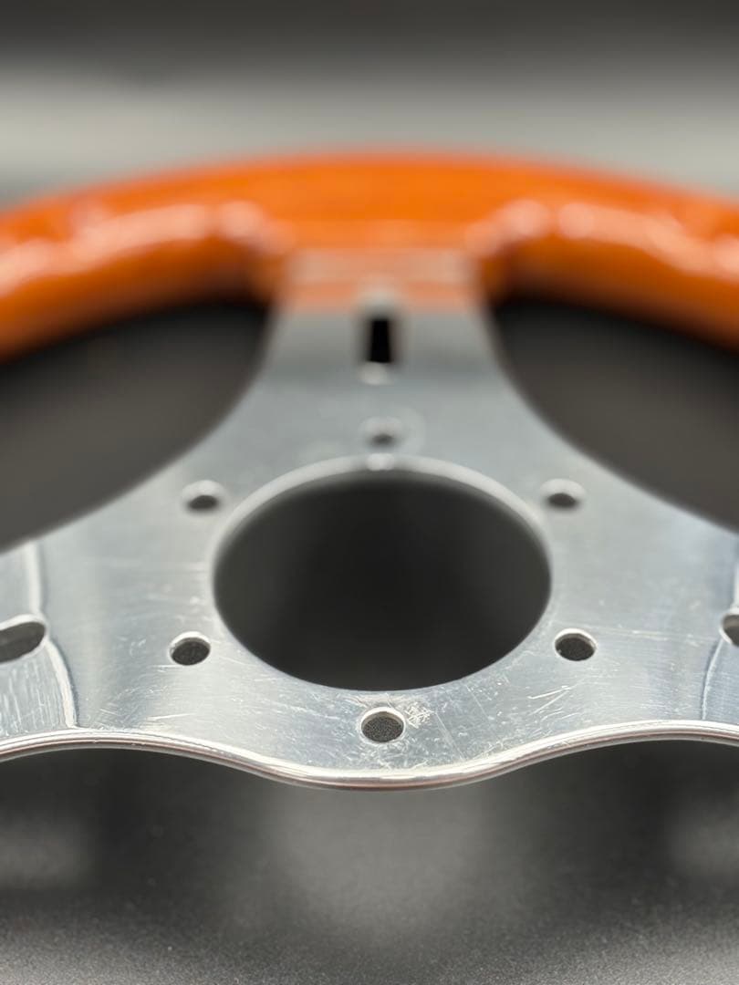 C026 OBA オバ　木製ステアリング　ハンドル　レア　ヴィンテージ 30cm