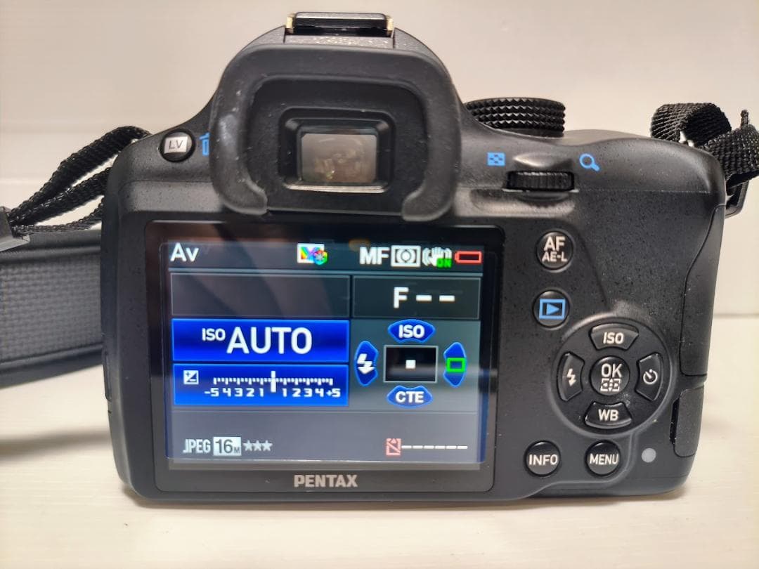 【黒死病対策】【内臓電池交換】PENTAX K-50 黒＋WRレンズ