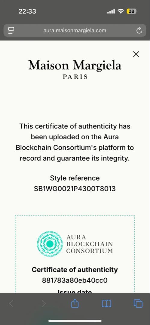 米*様 Maison Margiela グラムスラムマイクロ