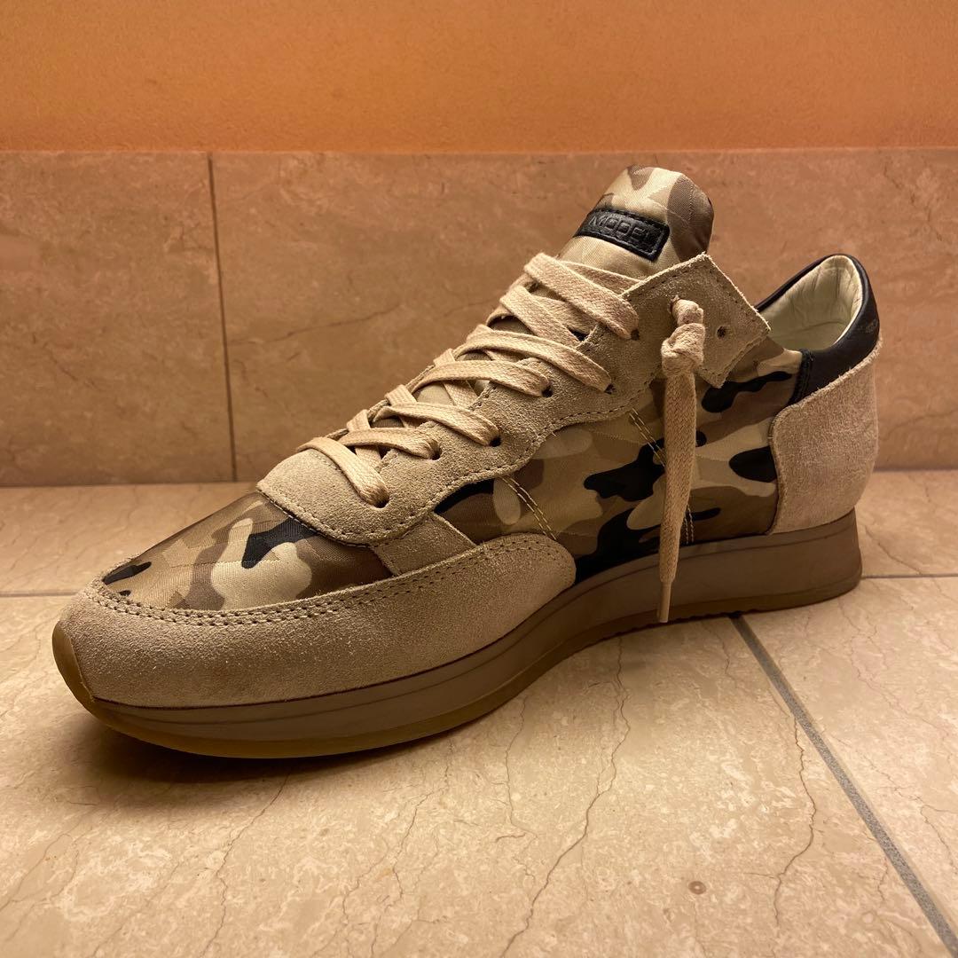 美品PHILLIPMODEL フィリップモデル　スニーカー　カモフラ　サイズ39