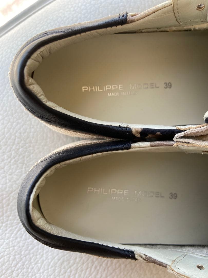 美品PHILLIPMODEL フィリップモデル　スニーカー　カモフラ　サイズ39