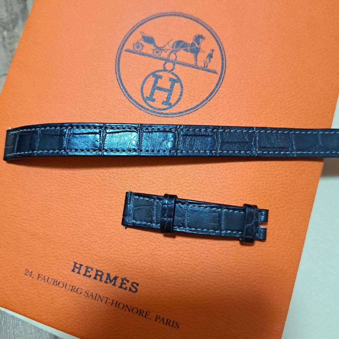 HERMES レザーベルト ブラック ブラウン ケープコッド　pm３１用