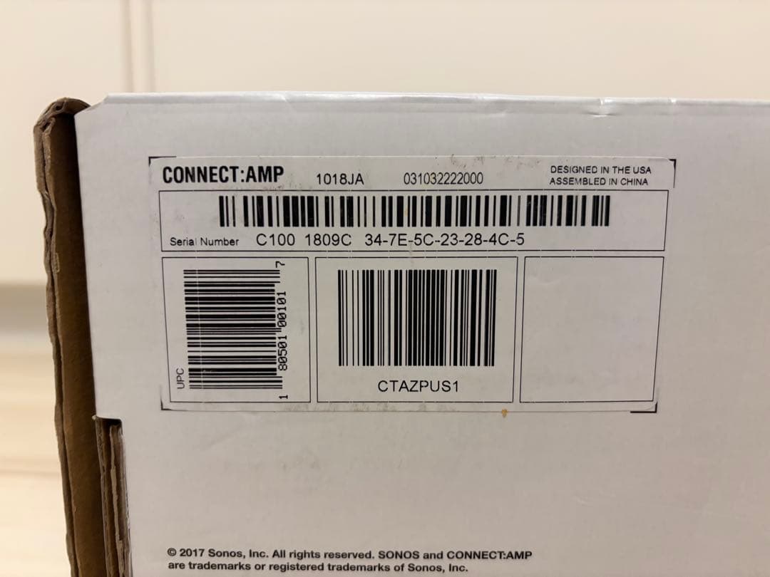 アンプ Sonos CONNECT:AMP