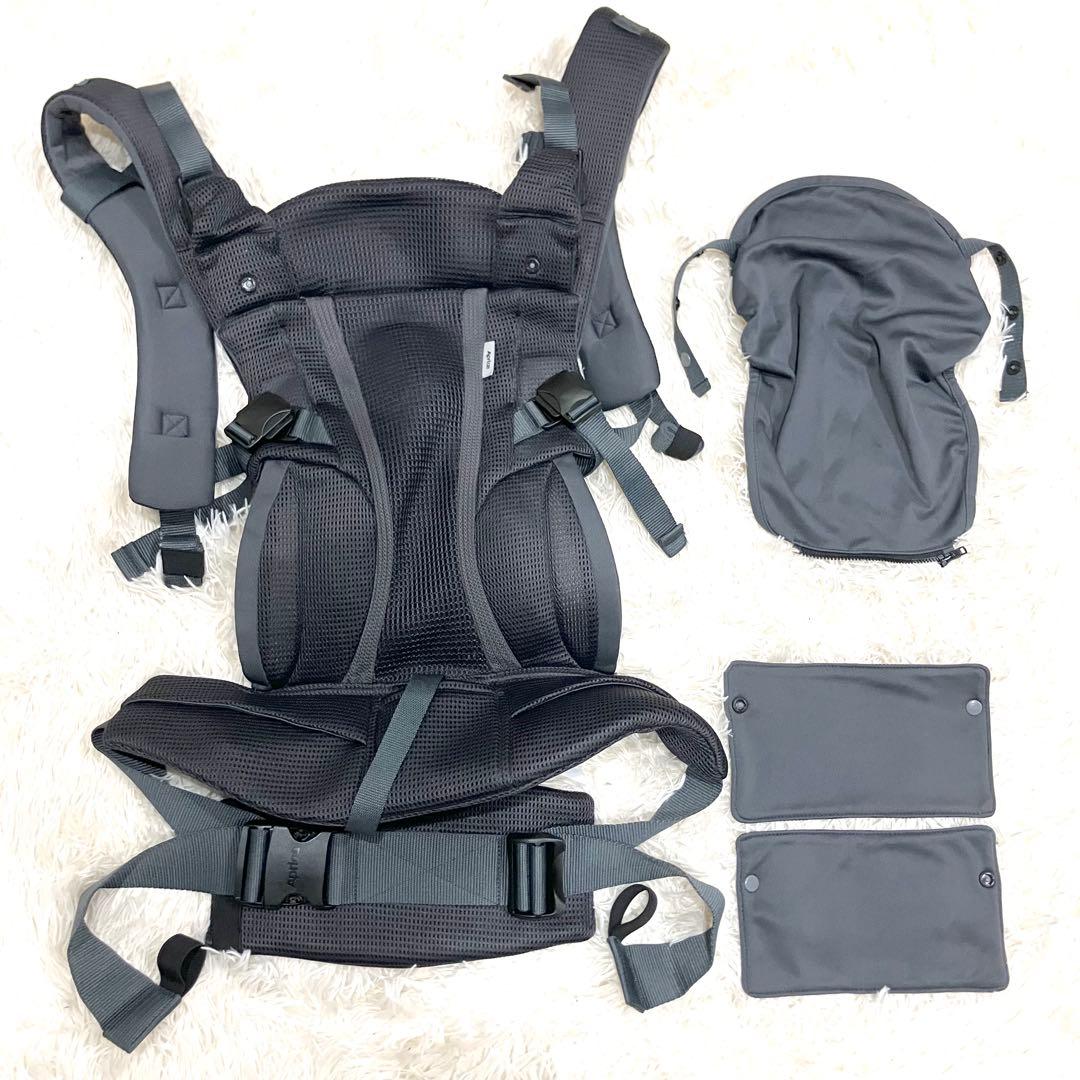 【美品】　ラクリス　抱っこ紐　アップリカ Aprica ダークグレー