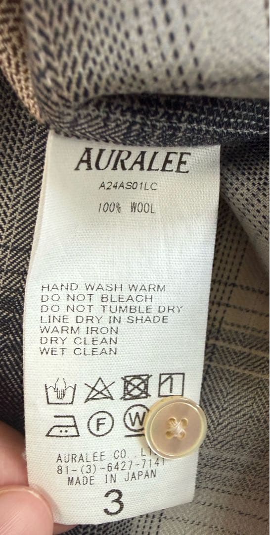 【おぼん様用】SUPER LIGHT WOOL CHECK SHIRT