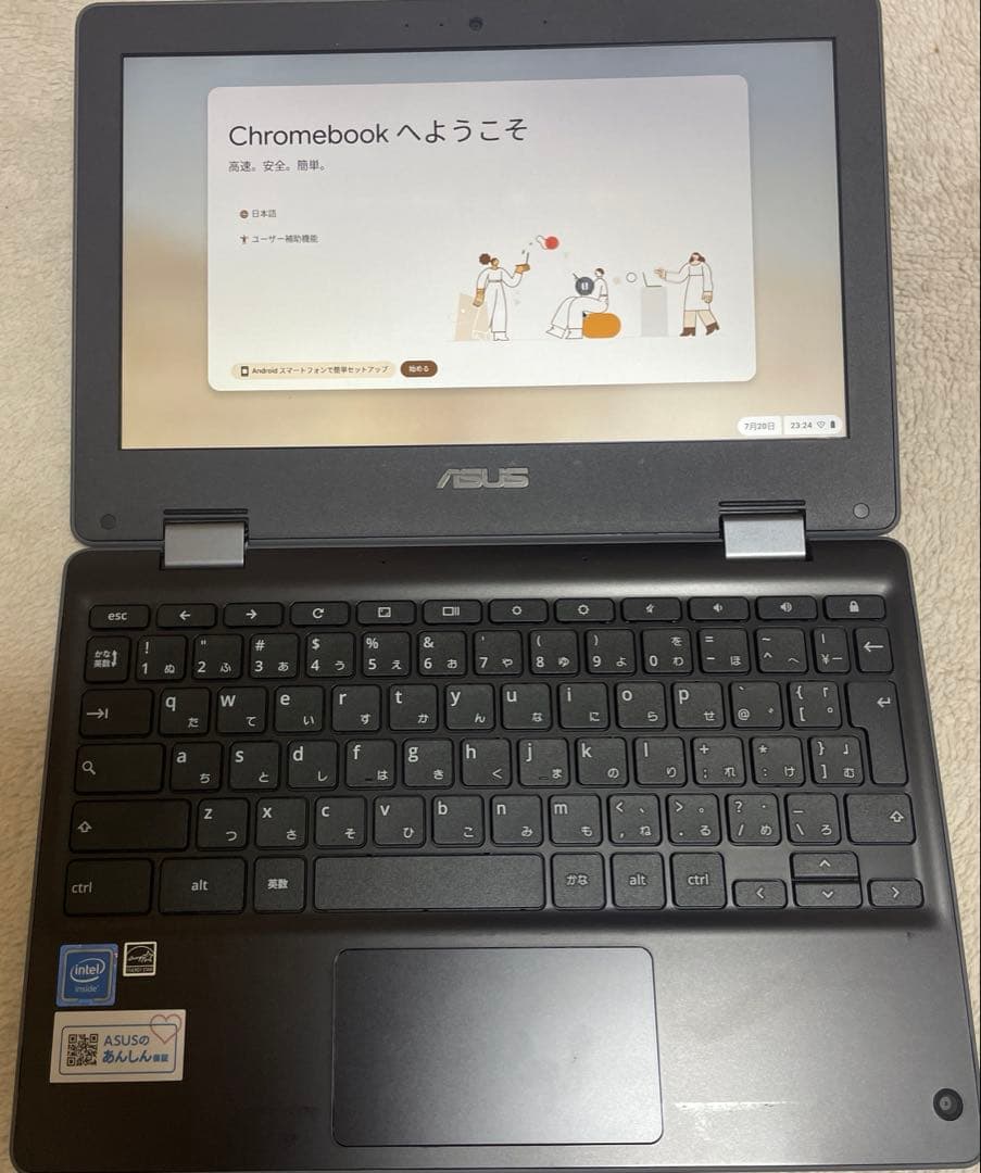 Chromebook本体 ASUS Chromebook Flip C214MA