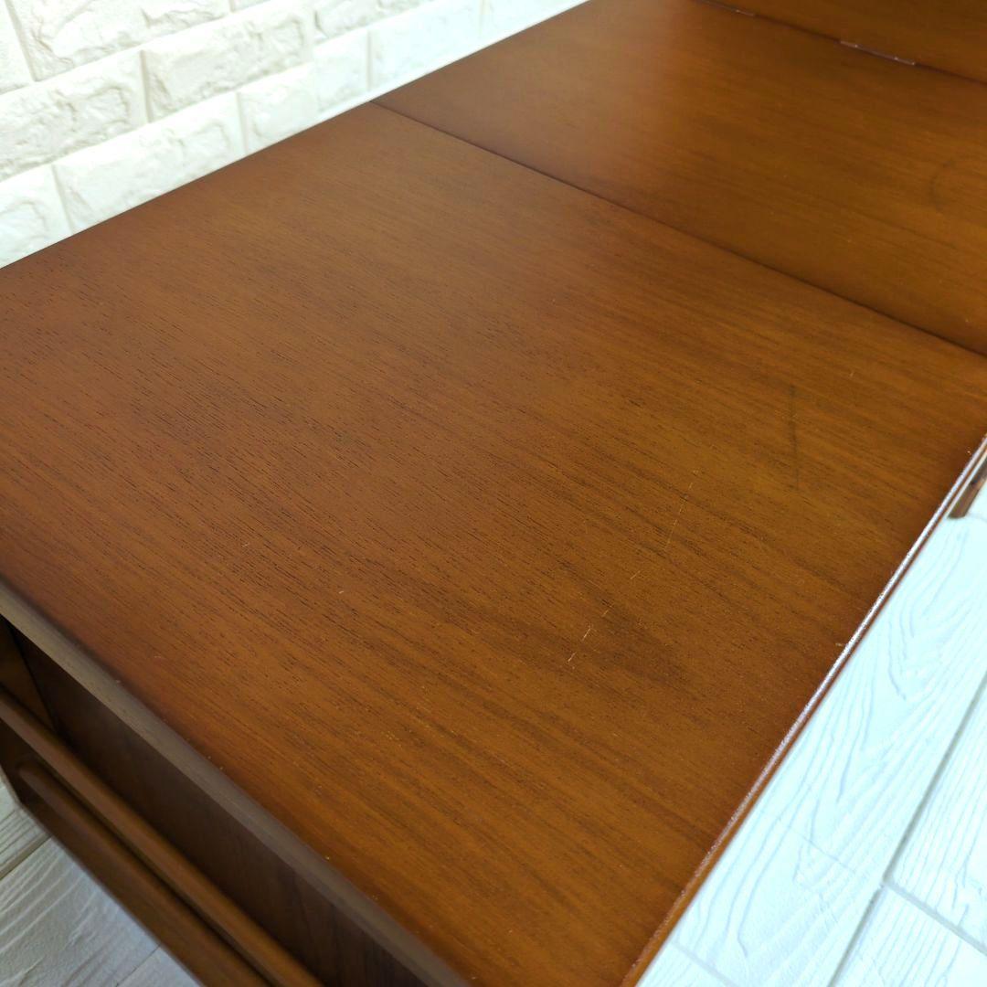 天然木　折りたたみ　文机　アンティーク　コンパクト　不二貿易